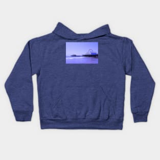 Purple Haze Santa Monica Pier Kids Hoodie